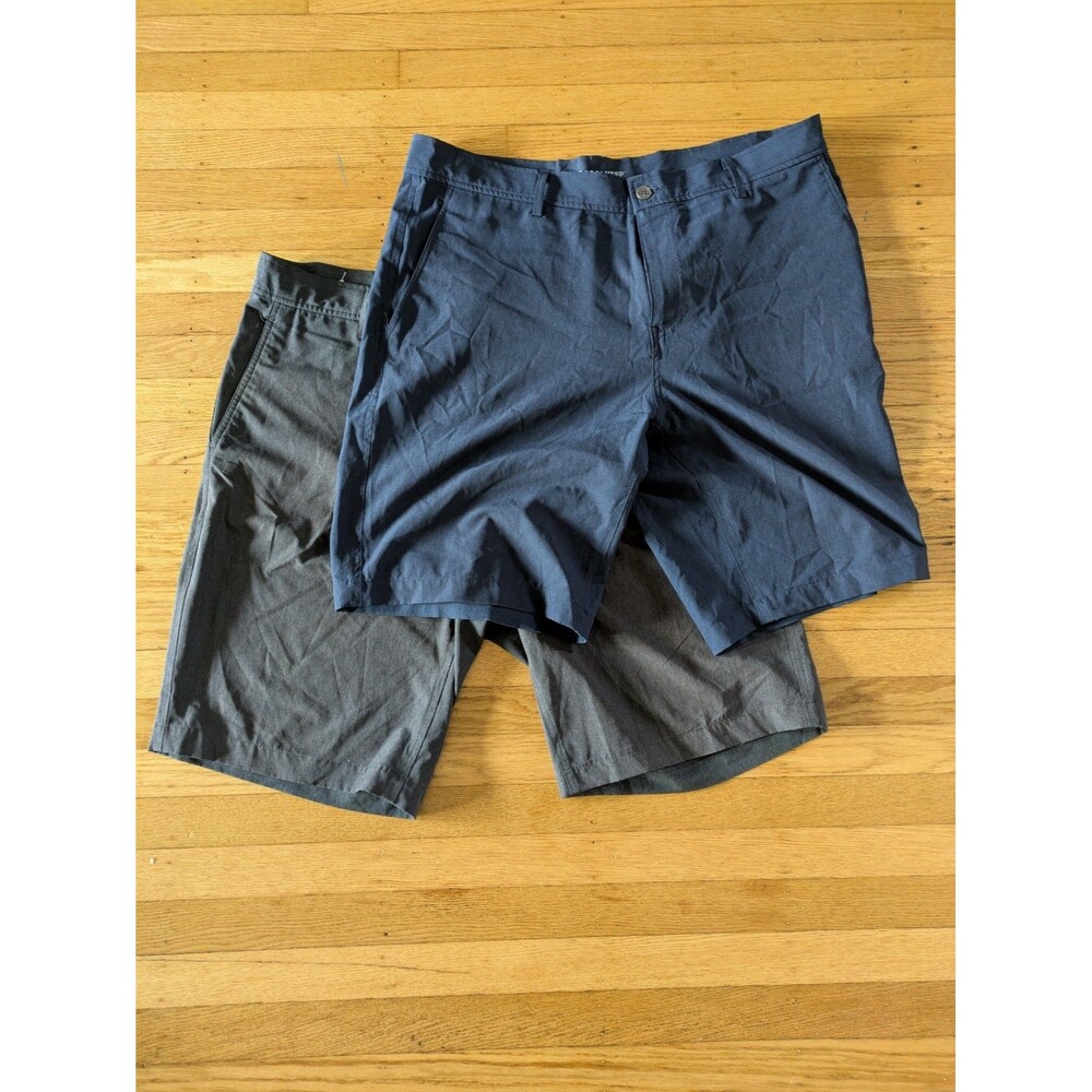Cool Keep Stretch Performance Golf Shorts, lot of 2, blue and Dark Gray, size 38